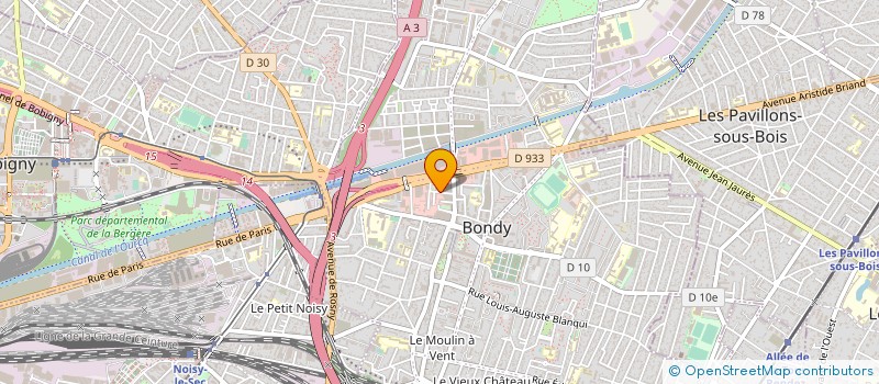 localisation de l'entreprise TIB  BONDY