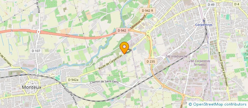 localisation de l'entreprise TIB  MONTEUX