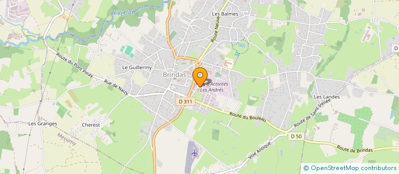 localisation de l'entreprise TIB'EAU PLOMBERIE à BRINDAS