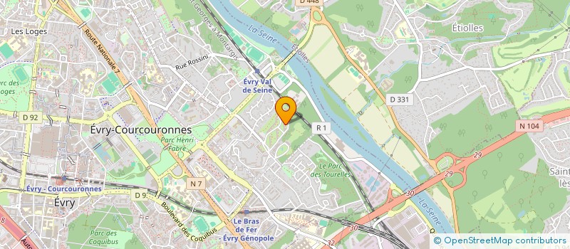 localisation de l'entreprise TIB'TRANSPORTS ET LOCATIONS VTC  EVRY-COURCOURONNES