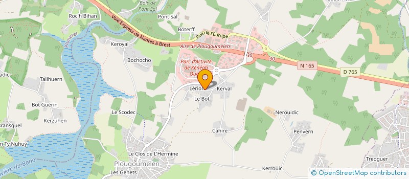 localisation de l'entreprise TIBAN  PLOUGOUMELEN