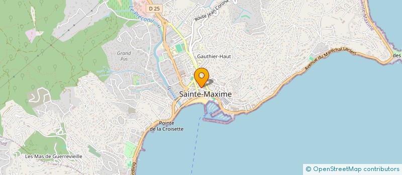 localisation de l'entreprise TIBAUT à SAINTE-MAXIME