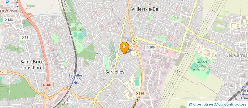 localisation de l'entreprise TIBELYA  SARCELLES