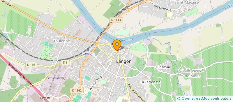 localisation de l'entreprise TIBERGE à LANGON
