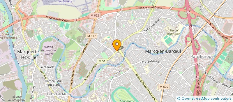 localisation de l'entreprise TIBERLYNE à MARCQ-EN-BARŒUL
