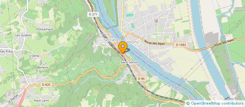 localisation de l'entreprise TIBI  SERRIERES