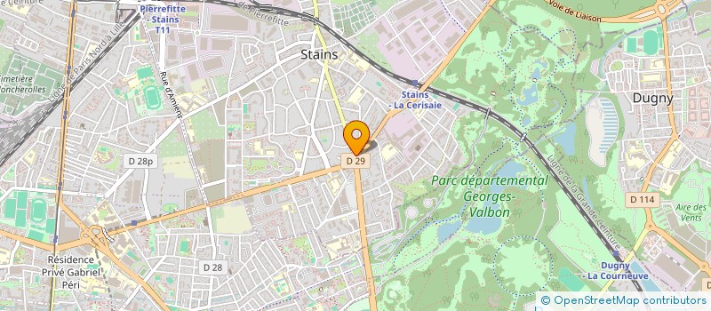 localisation de l'entreprise TIBO CARS à STAINS