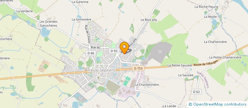 localisation de l'entreprise TIBO IMMOBILIER à TREIZE-SEPTIERS