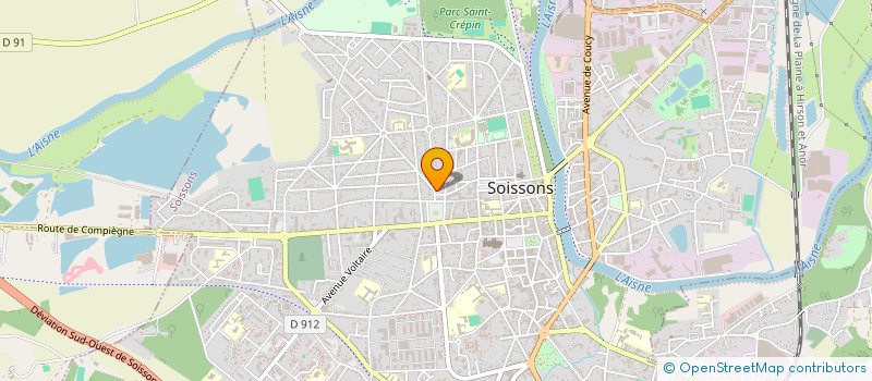 localisation de l'entreprise TIBO SARL à SOISSONS