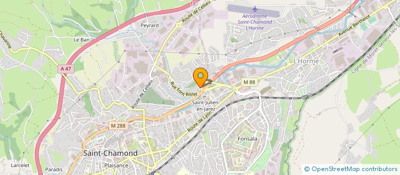 localisation de l'entreprise TIBO TRANS à SAINT-CHAMOND