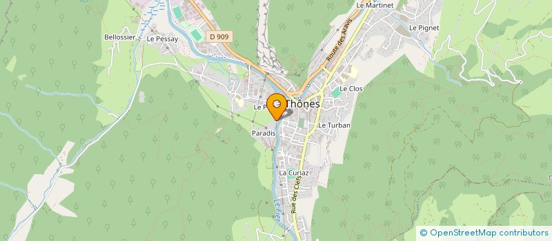 localisation de l'entreprise TIBOCO  THONES