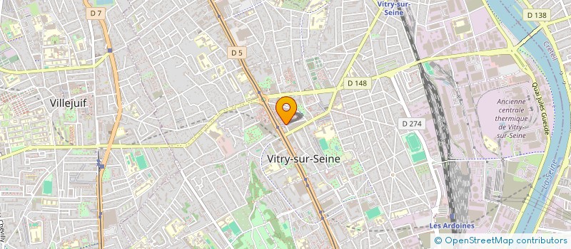 localisation de l'entreprise TIBOULOU à VITRY-SUR-SEINE