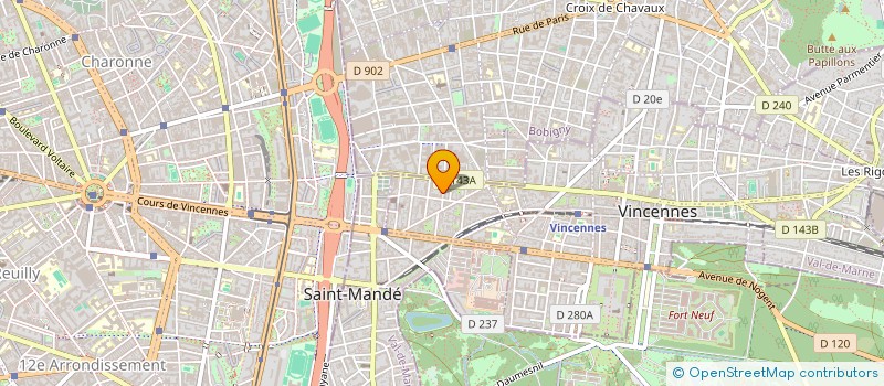 localisation de l'entreprise TIBURO à VINCENNES