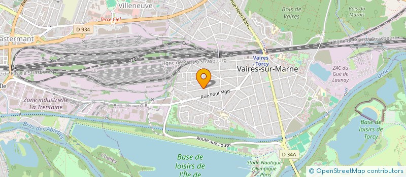 localisation de l'entreprise TIBY BATIMENT  VAIRES-SUR-MARNE