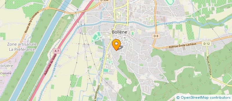 localisation de l'entreprise TIC ET TOQUE  PIERRELATTE