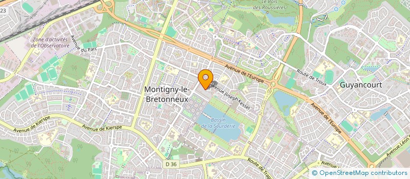 localisation de l'entreprise TIC-NOVA à MONTIGNY-LE-BRETONNEUX