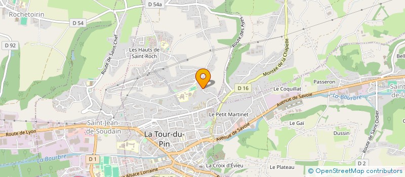 localisation de l'entreprise TIC & SCIENCES  LA TOUR-DU-PIN