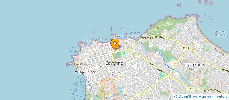 localisation de l'entreprise TIC TAC PRODUCTION  CAYENNE