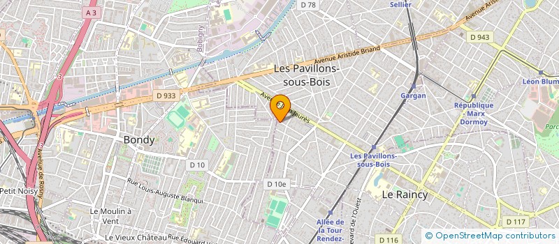 localisation de l'entreprise TICALA PRO à LES PAVILLONS-SOUS-BOIS