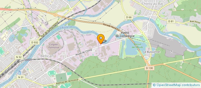 localisation de l'entreprise TICAM SERVICE à COMPIEGNE