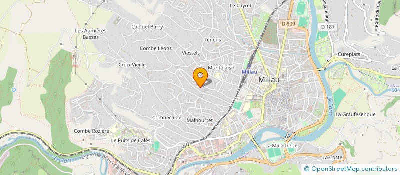 localisation de l'entreprise TICANGO à MILLAU