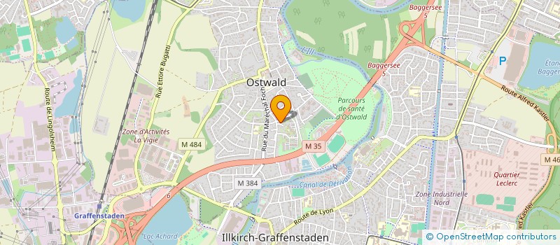 localisation de l'entreprise TICHY HABITAT  OSTWALD