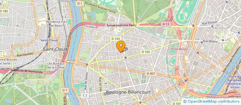 localisation de l'entreprise TICKET8 STUDIOS à BOULOGNE-BILLANCOURT