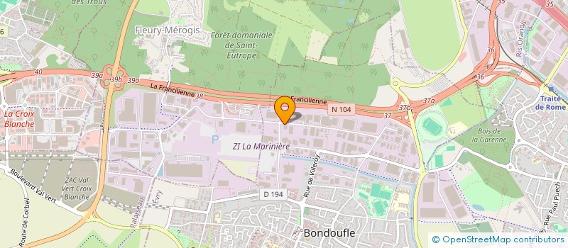 localisation de l'entreprise TICKETSNOW  BONDOUFLE