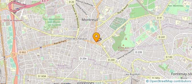 localisation de l'entreprise TICKLE PARIS à MONTREUIL
