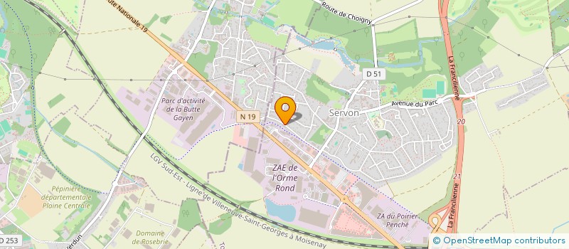 localisation de l'entreprise TICO SERVICE AUTO  SERVON