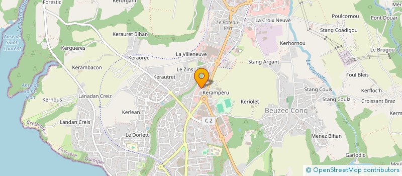 localisation de l'entreprise TICOTECH à CONCARNEAU