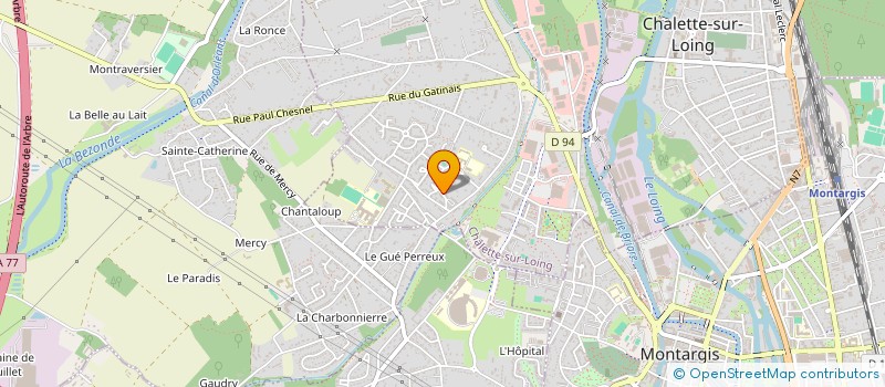 localisation de l'entreprise TICTACPNEUS.COM à CHALETTE-SUR-LOING