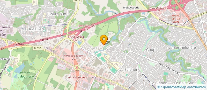 localisation de l'entreprise TIDELIM à ORVAULT