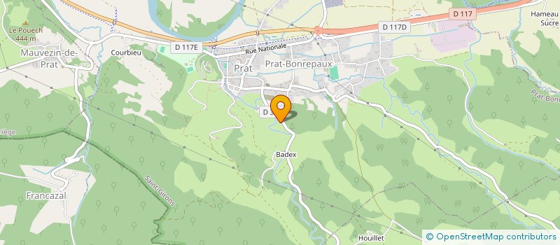 localisation de l'entreprise TIDELORP à PRAT-BONREPAUX