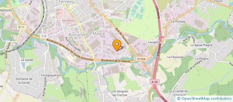 localisation de l'entreprise TIDONANE à LIMOGES