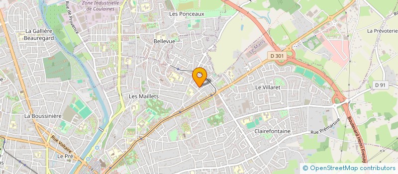 localisation de l'entreprise TIEGEZH  LE MANS