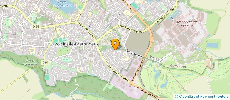 localisation de l'entreprise TIEGEZH ACLAME  VOISINS-LE-BRETONNEUX