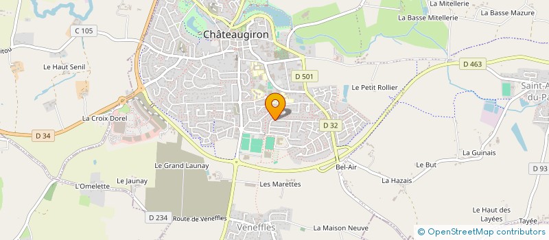 localisation de l'entreprise TIEGEZH CABARET  CHATEAUGIRON