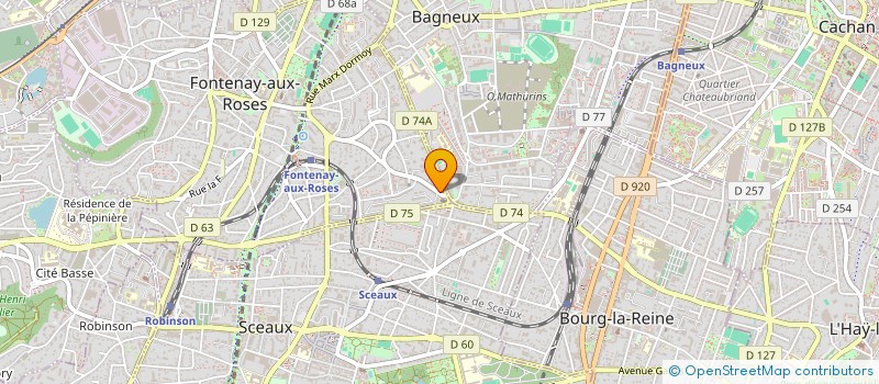 localisation de l'entreprise TIEN DUNG SCI à FONTENAY-AUX-ROSES