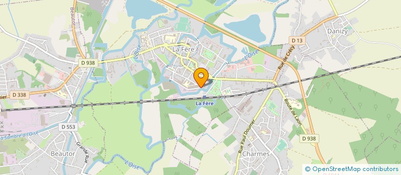 localisation de l'entreprise TIEN JF à LA FERE