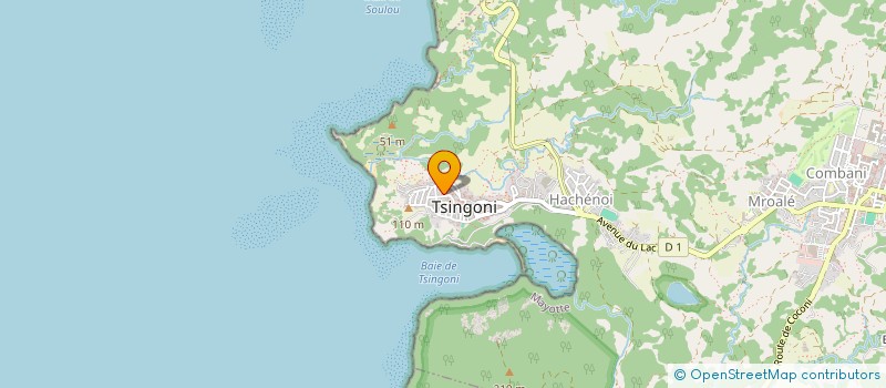 localisation de l'entreprise TIENA à TSINGONI