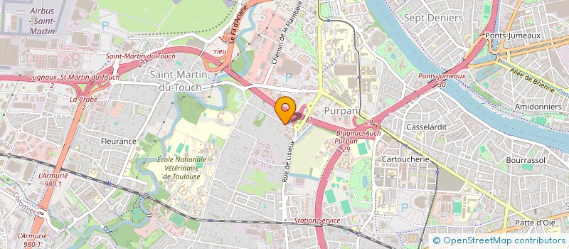 localisation de l'entreprise TIEP à TOULOUSE