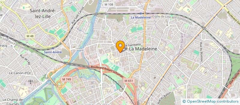 localisation de l'entreprise TIERDEC 11 à LA MADELEINE