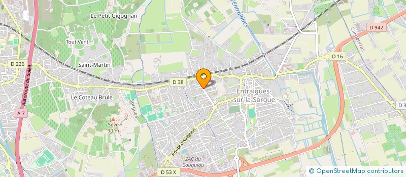 localisation de l'entreprise TIERS CAYOL  ENTRAIGUES-SUR-LA-SORGUE