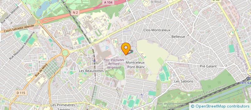 localisation de l'entreprise TIERS-LIEU MASARYK à SEVRAN