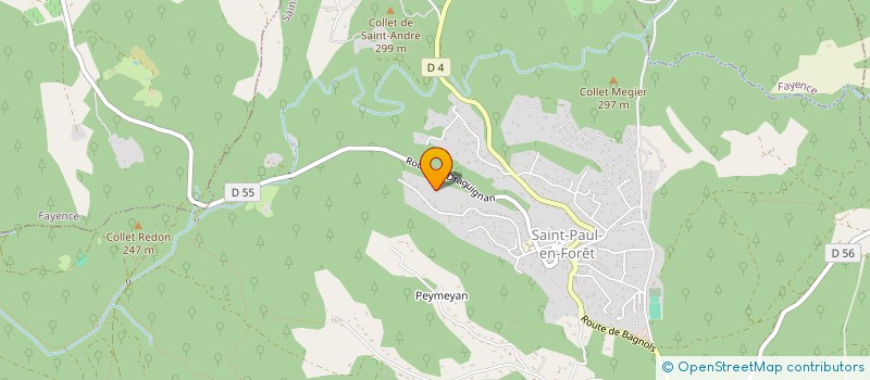 localisation de l'entreprise TIERS-LIEU NOURRICIER DU PAYS DE FAYENCE LACAMPADOU à SAINT-PAUL-EN-FORET