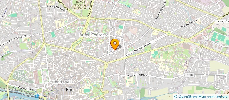 localisation de l'entreprise TIERS TEMPS PAU à PAU