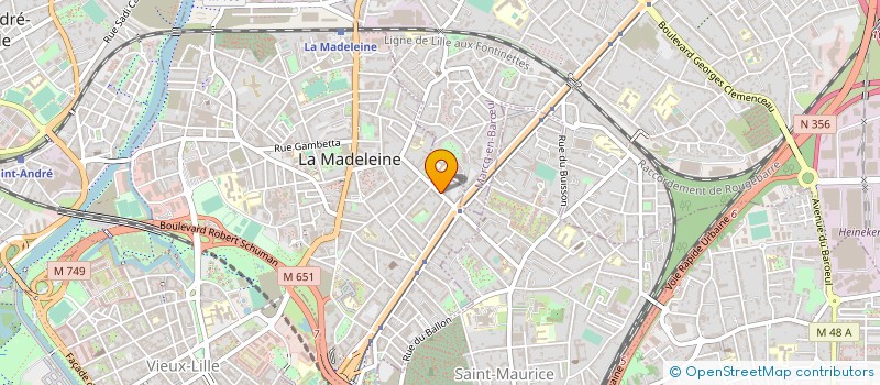 localisation de l'entreprise TIERS TEMPS SAINT MAUR à LA MADELEINE