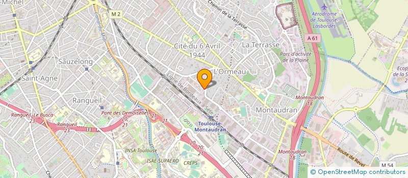 localisation de l'entreprise TIERS TEMPS TOULOUSE à TOULOUSE