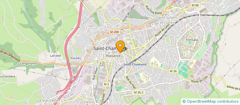 localisation de l'entreprise TIF à SAINT-CHAMOND